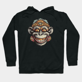 Ornamental trippy chimp Hoodie